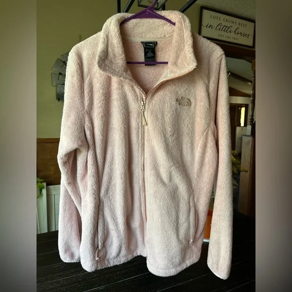 The North Face Light Pink Fleece Zip Up Size L - Picture 2 of 4
